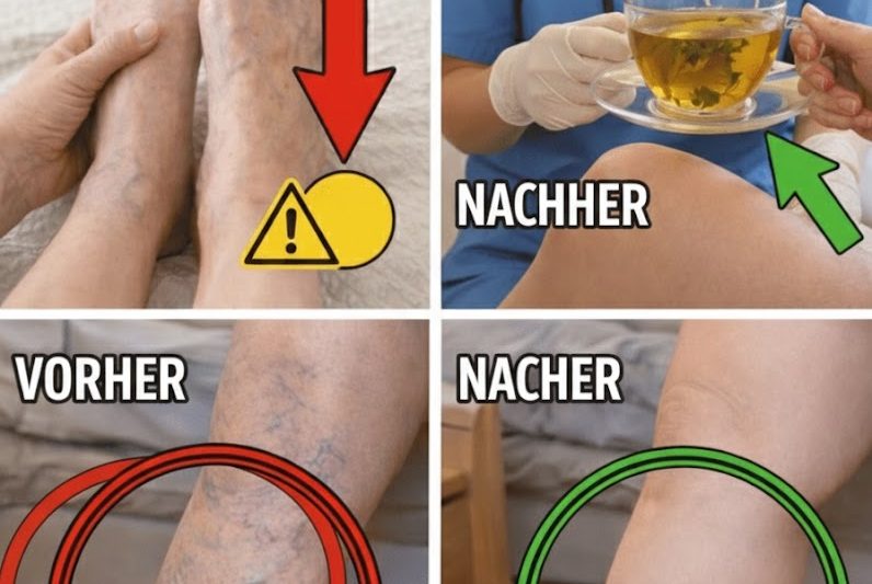 Ältere Menschen, probieren Sie dieses einfache Abend‑Getränk für eine bessere Durchblutung der Beine über Nacht