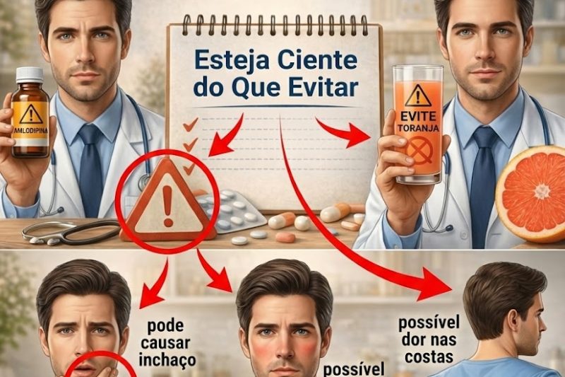 12 Coisas que Você Deve Evitar ao Tomar Amlodipina