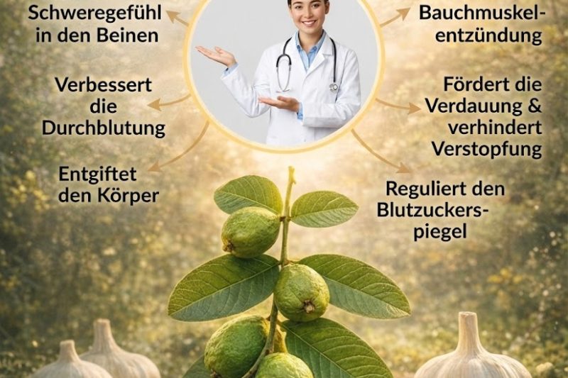 Guavenblätter gegen Wassereinlagerungen: Ein natürliches Mittel zur Reduzierung von Schwellungen und zur Förderung der Durchblutung