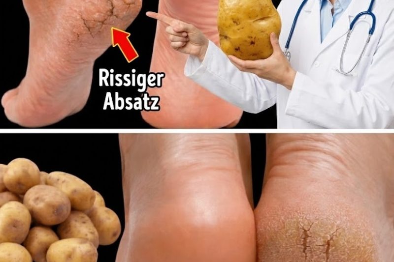Nur eine Kartoffel kann helfen, rissige Fersen auf natürliche Weise zu erweichen und zu heilen
