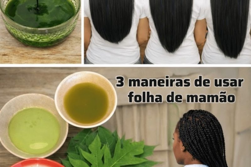 Abrace as Folhas de Mamão: Um Impulso Natural para um Cabelo Mais Forte e com Aparência Jovem