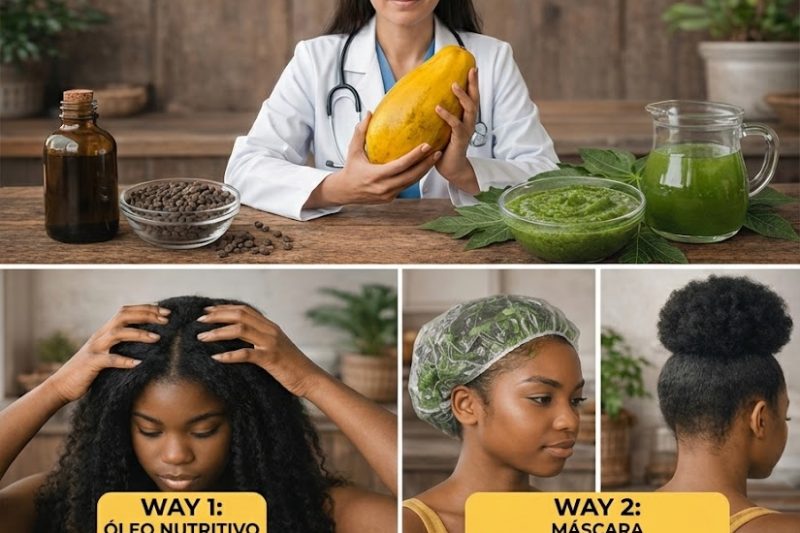 Folhas de Mamão para Crescimento Capilar: Por Que Este Tratamento Natural Pode Surpreender (Mas Use com Cautela)
