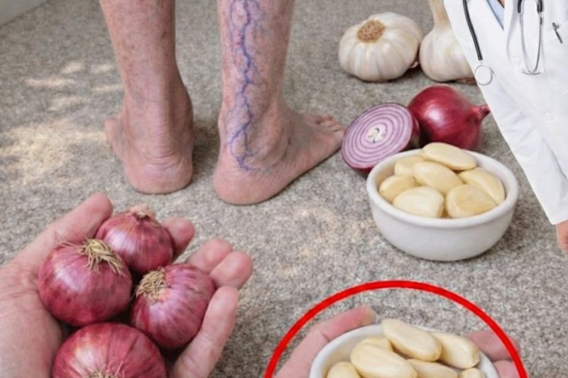 Natürliche Wege zur Linderung von Beschwerden bei Krampfadern: Hausmittel mit Zwiebeln, Knoblauch und Apfelessig