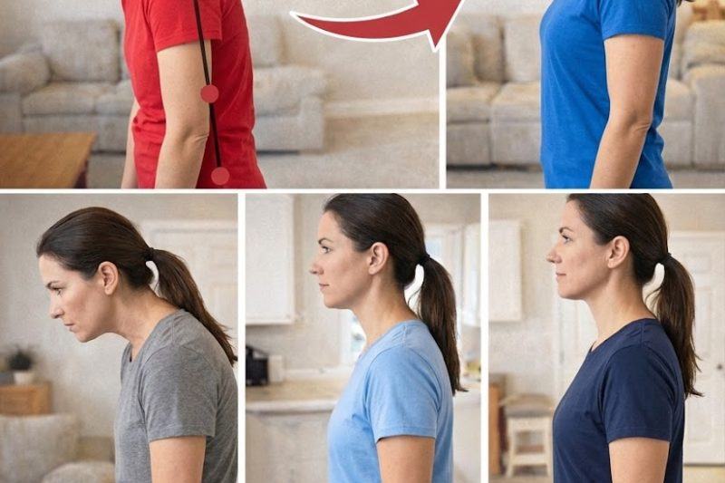 Como Melhorar a Postura da Cabeça Projetada para a Frente Após os 60 Anos em Apenas 4 Minutos: Uma Rotina Suave Inspirada no Japão