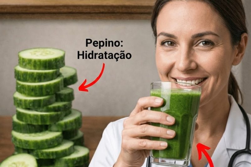 Suco Verde de Pepino com Lima: A Bebida Refrescante que Pode Ajudar na Diabetes, Pressão Alta, Colesterol, Inchaço e Envelhecimento Precoce