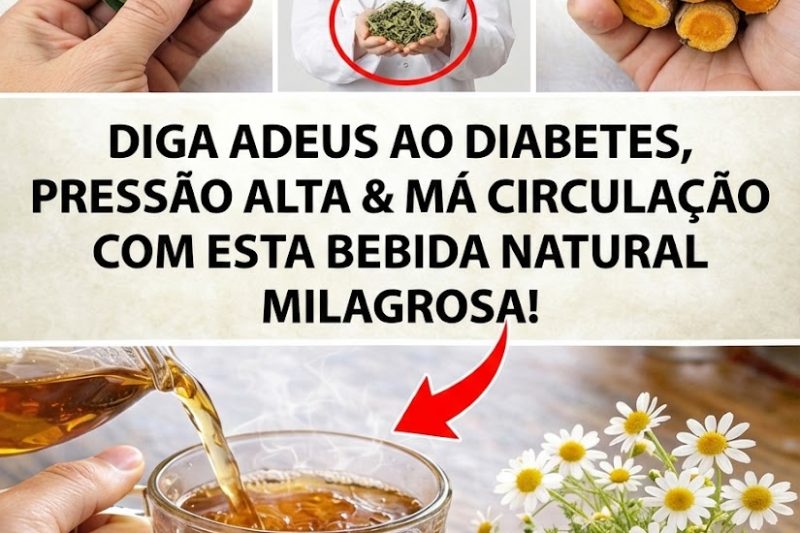 Bebida Natural que Apoia o Controle da Glicose, da Pressão Arterial e da Circulação Saudável