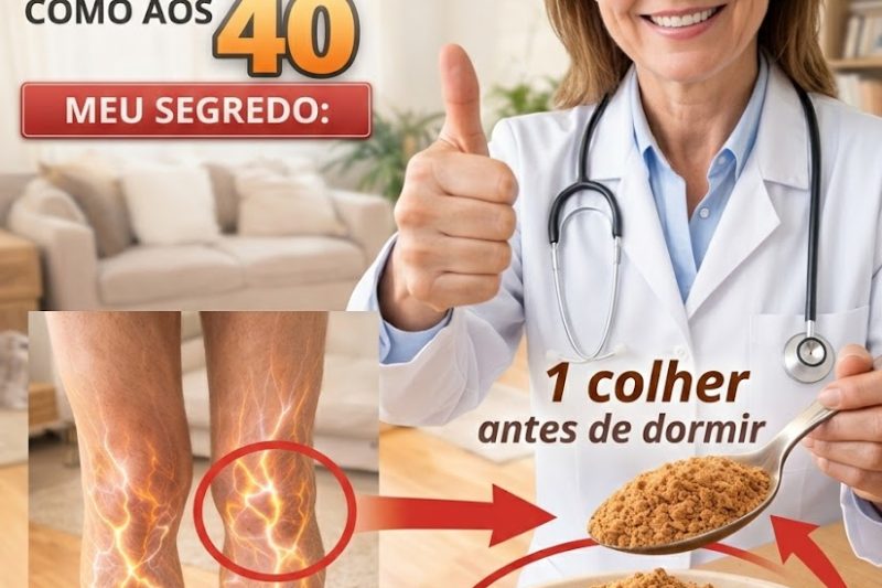 IDOSOS: Coma Isto Antes de Dormir para Ajudar a Melhorar a Circulação nas Pernas e Pés em Até 24 Horas