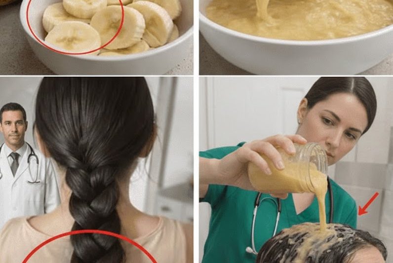 Máscara Capilar de Banana Duas Vezes por Semana para Cabelos Mais Longos, Espessos e com Crescimento Saudável