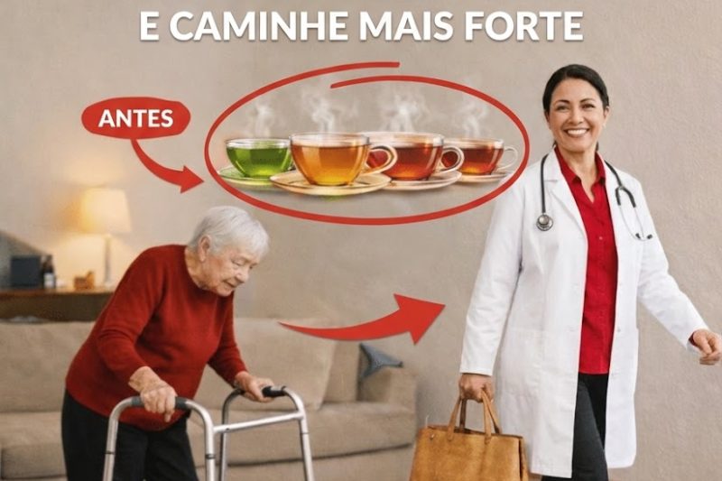 Mais de 60 anos? Três chás que podem ajudar a caminhar com mais firmeza e mobilidade