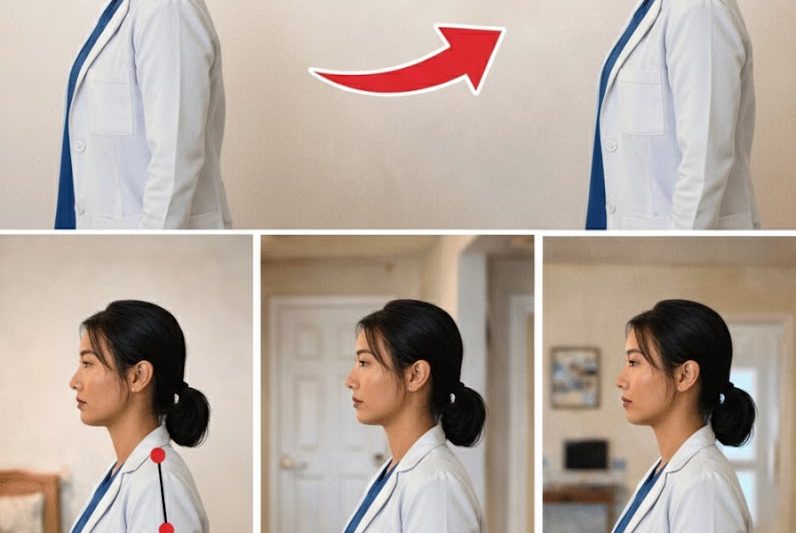Como Corrigir a Postura da Cabeça Projetada para Frente Depois dos 60 em Apenas 4 Minutos – A Rotina Suave que o Médico Mais Idoso do Japão Recomenda