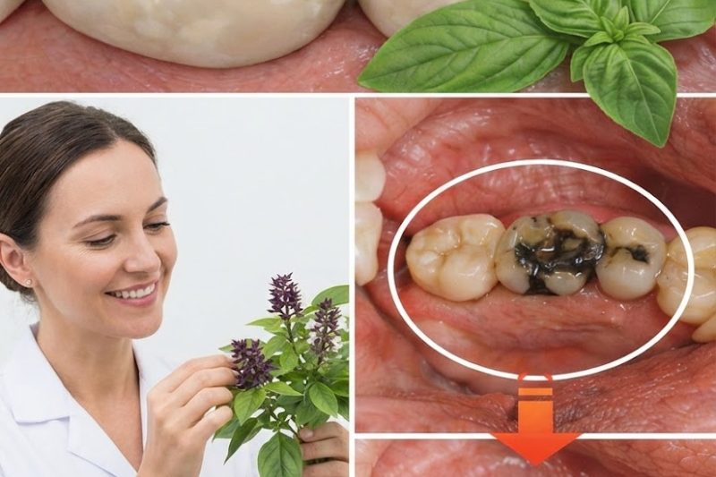 Manjericão Sagrado (Tulsi) Pode Ajudar Naturalmente a Fortalecer os Dentes, Cuidar das Gengivas, Melhorar o Hálito e Auxiliar na Prevenção de Cáries