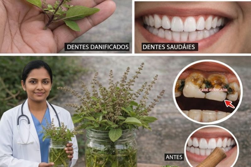 Como o Manjericão Sagrado (Tulsi) Pode Apoiar Naturalmente Dentes Mais Fortes, Gengivas Mais Saudáveis, Hálito Fresco e a Prevenção de Cáries
