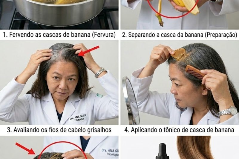 O Segredo da Casca de Banana: Pode Ajudar a Escurecer os Fios Brancos e Estimular o Crescimento?