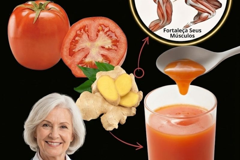 O Segredo das 8 Horas: Desperte Energia Limpa e Poderosa com o Elixir de Gengibre e Tomate