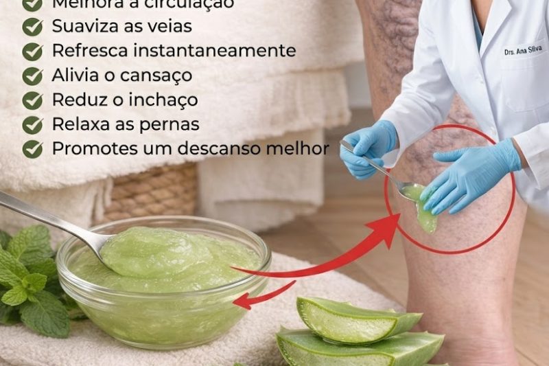 Gel Caseiro de Babosa para Pernas Cansadas e Varizes: Alívio Natural Feito em Casa