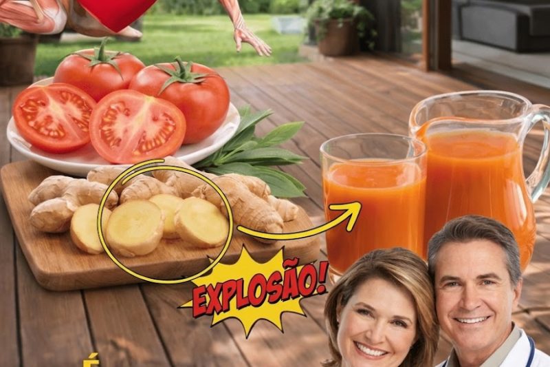 Descubra uma Bebida Caseira Simples com Gengibre e Tomate para Vitalidade Diária