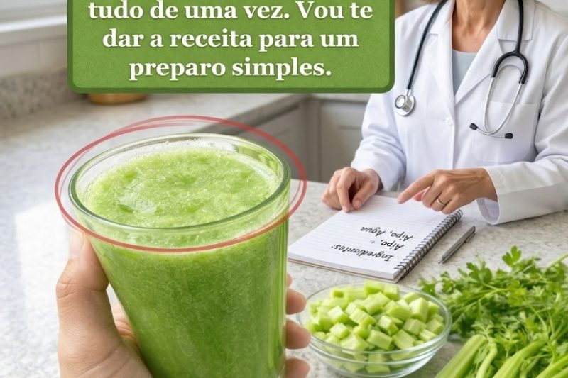 Refresque o Seu Dia com Suco Verde de Aipo, Salsa e Lima (Um Caminho Simples para se Sentir Mais Leve)