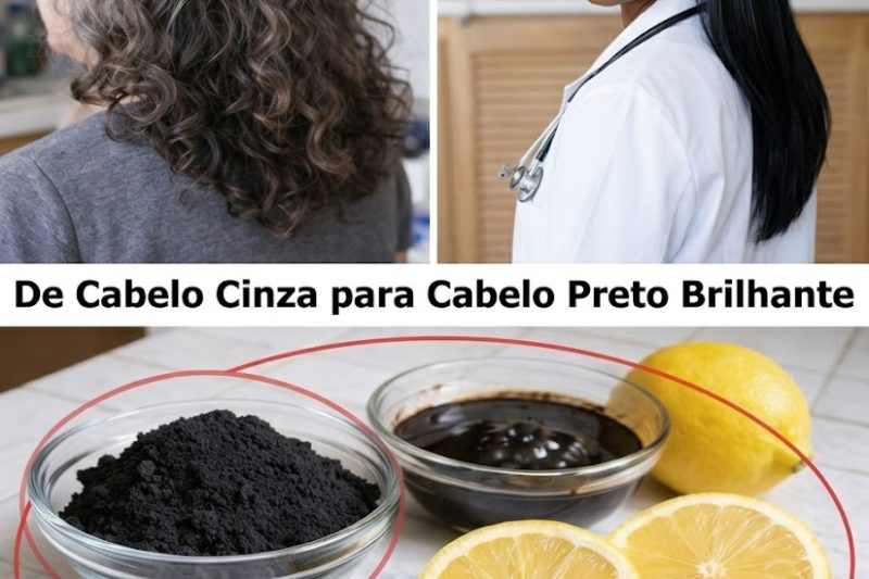 Transforme Cabelos Grisalhos em Pretos Brilhantes Naturalmente em Apenas 5 Minutos