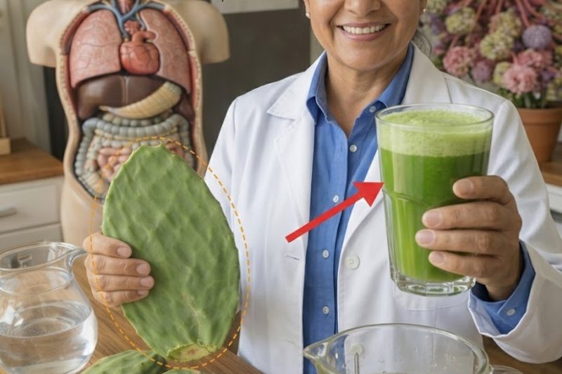 Bebida de Limão com Nopal: Uma Maneira Natural de Reduzir o Inchaço e Restaurar o Equilíbrio do Corpo