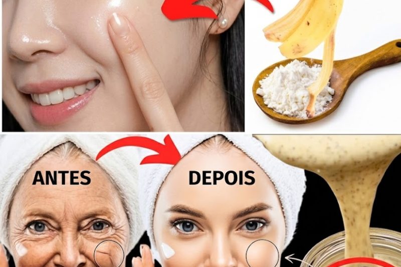 Casca de Banana e Amido de Milho: O Segredo Natural para Suavizar Rugas e Recuperar o Brilho Jovem da Pele