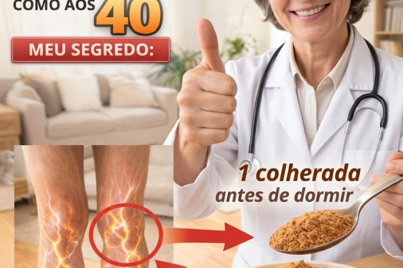 IDOSOS: Consuma Isto Antes de Dormir para Ajudar a Melhorar a Circulação nas Pernas e Pés em Apenas 24 Horas