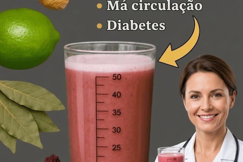 Bebida Natural de Gengibre, Louro, Lima e Hibisco: Um Apoio Natural para Pressão Arterial, Circulação e Açúcar no Sangue