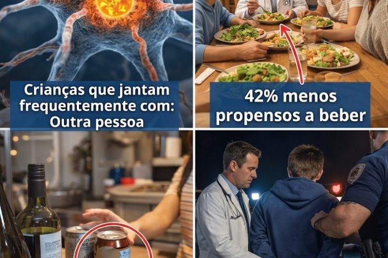 Como Jantares em Família Podem Ajudar Adolescentes a Evitar Álcool e Comportamentos de Risco