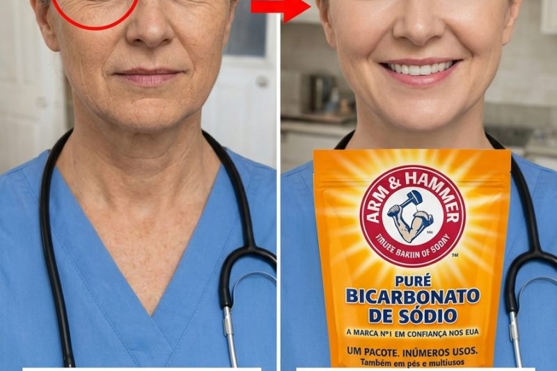 O bicarbonato de sódio pode suavizar rugas em apenas 10 minutos – mesmo após os 70!