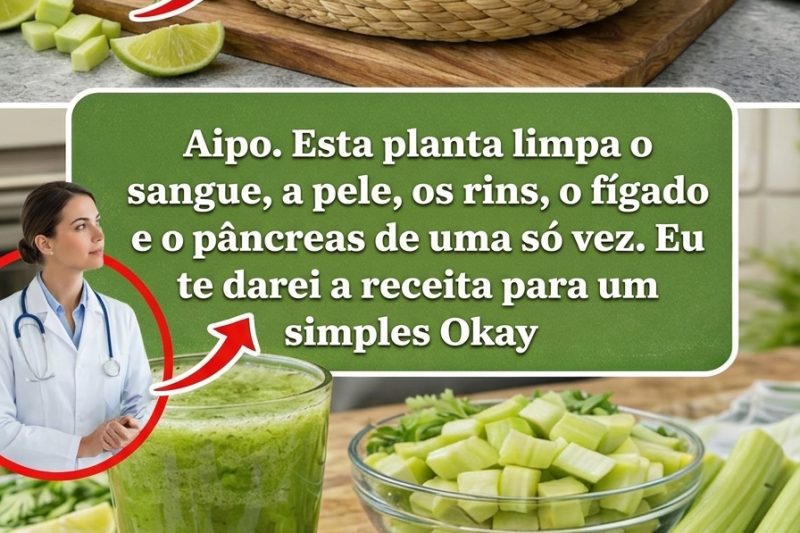 Refresque o Seu Dia com Suco Verde de Aipo, Salsa e Limão (Um Caminho Simples para se Sentir Mais Leve)