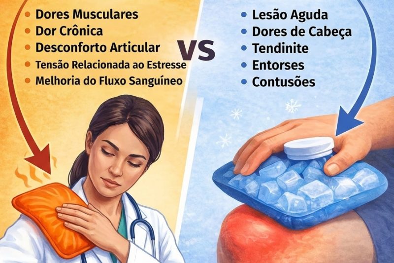 Calor ou Gelo? Saiba Quando Usar Cada Um para Aliviar Dores do Dia a Dia