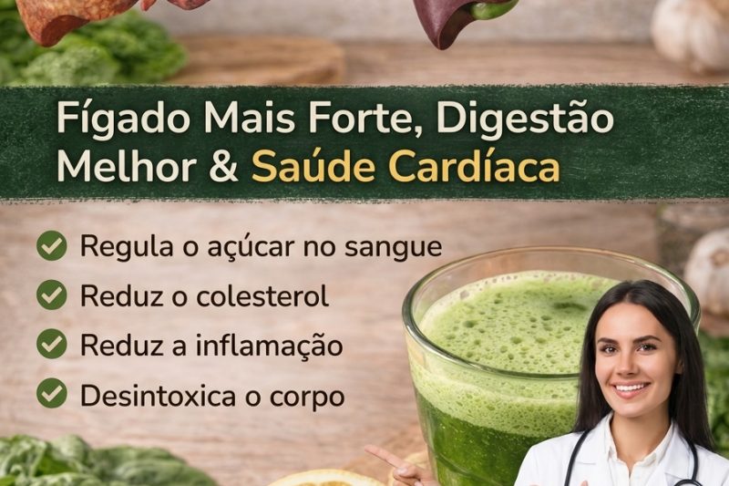 Será Que Esta Simples Bebida Verde Pela Manhã Pode Ajudar a Apoiar a Saúde do Fígado, o Equilíbrio do Açúcar no Sangue e a Circulação?