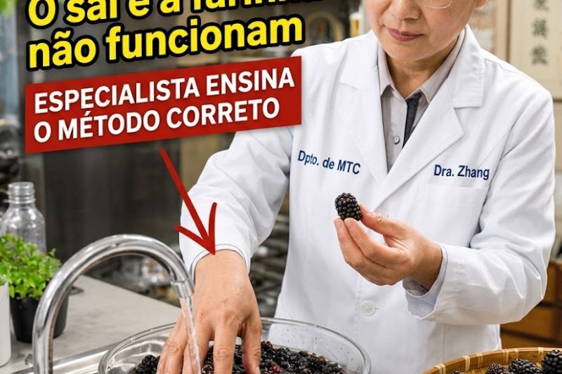 Você Está Lavando as Amoras do Jeito Errado?