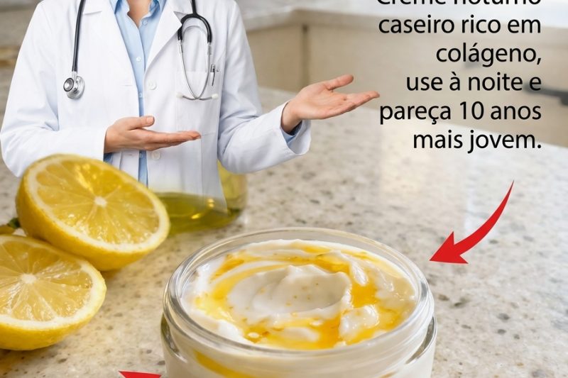 O Melhor Creme Noturno Caseiro para Estimular o Colágeno com Apenas Alguns Ingredos Simples