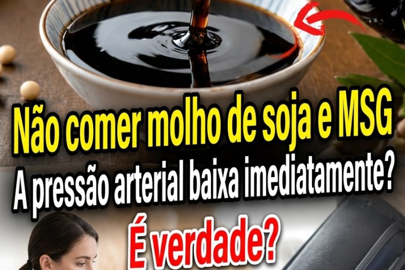 Não comer molho de soja realmente ajuda a baixar a pressão arterial?