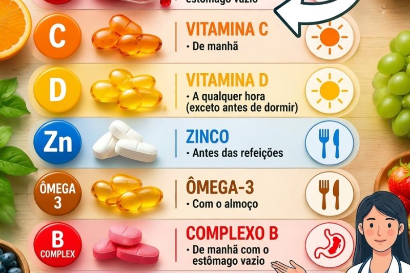 Os Melhores Horários para Tomar Vitaminas e Minerais e Melhorar a Absorção
