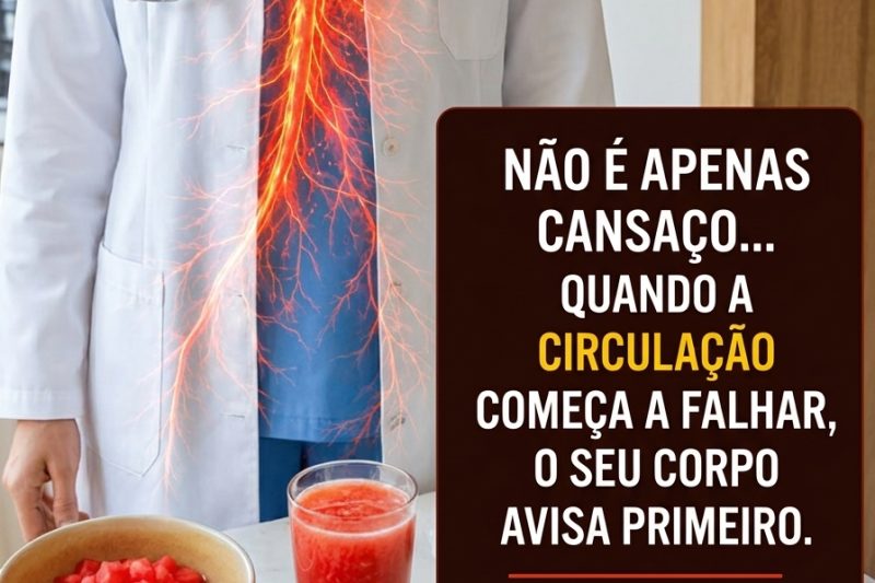 Não é apenas cansaço… Quando a circulação começa a falhar, o corpo envia sinais primeiro