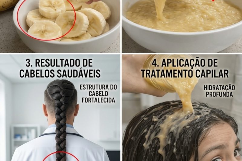 Máscara de Banana 2x por Semana para Cabelos Mais Fortes, Cheios e com Crescimento Saudável