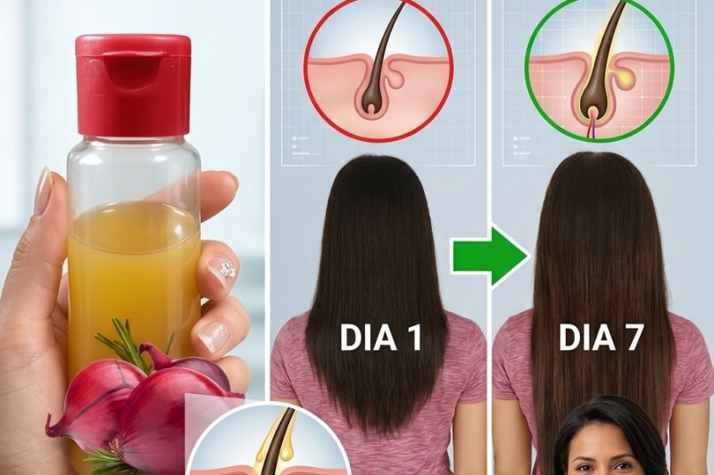 Óleo de Cebola Caseiro Para Crescimento Capilar Rápido e Redução da Queda de Cabelo