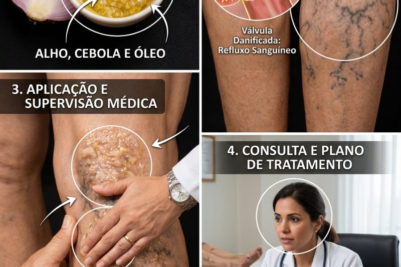 Diga Adeus às Varizes Naturalmente: O Poder do Alho, da Cebola e do Azeite para Aliviar as Pernas Cansadas