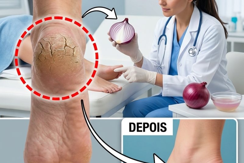 Calcanhares Rachados: O Remédio Natural com Cebola e Azeite que Ajuda a Deixar os Pés Mais Macios