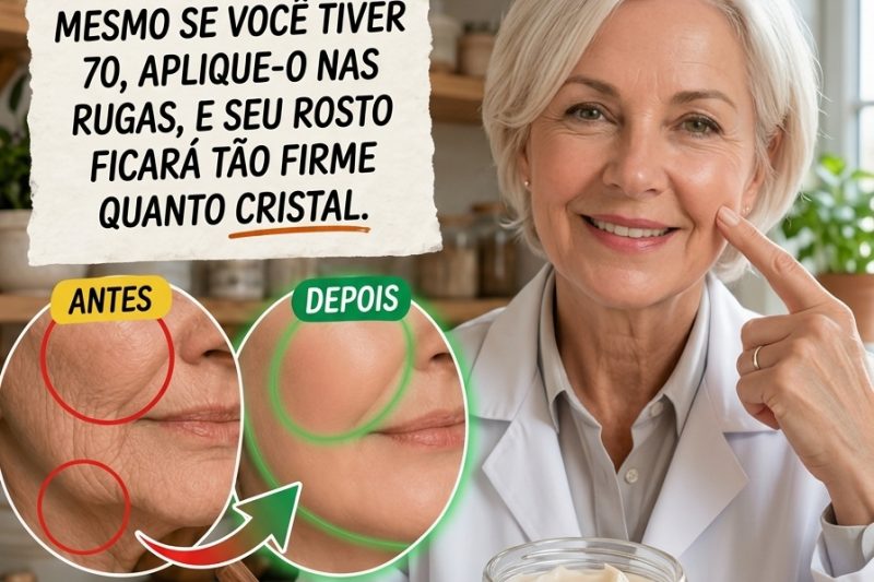 🌿 Creme Caseiro de Bicarbonato de Sódio: O Método Natural para Suavizar Rugas e Atenuar Manchas Escuras